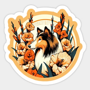 Gladiolus Collie Sticker